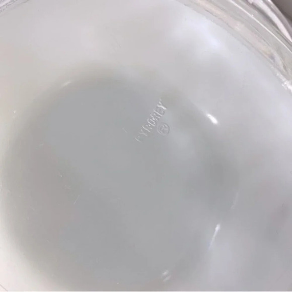 Vintage Dynaware Pyr O Rey Round Casserole With Lid Brown Floral Milk Glass - Picture 8 of 15